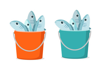 bucket of fish with good quality and good design