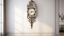 Antique Wall Clock In An Old House