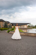 © alipko - Fashion bride in wedding dress. Summer wedding