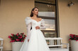 © alipko - Fashion bride in wedding dress. Summer wedding