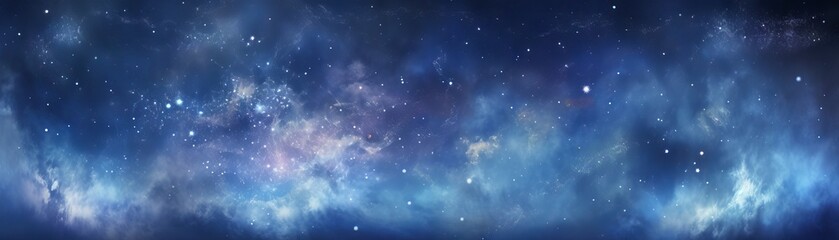 Wall Mural - Captivating panoramic view of the milky way galaxy: stars and cosmic dust in the vast universe