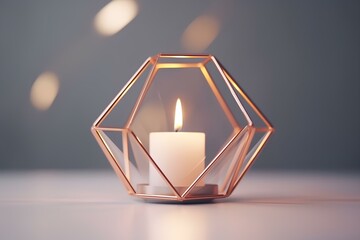 Canvas Print - candle in the dark made by midjourney