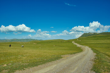 Poster - Son Kul mountain lake