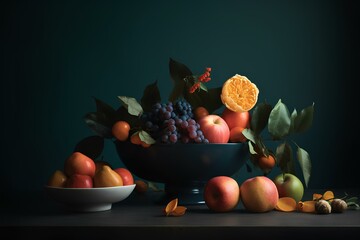 Wall Mural - still life with fruits made by midjourney