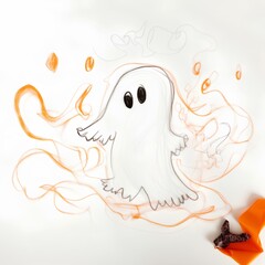 Sticker - ghost made by midjourney