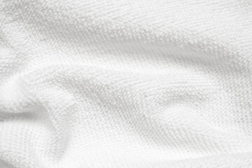 Wall Mural - white cotton fabric towel texture abstract background