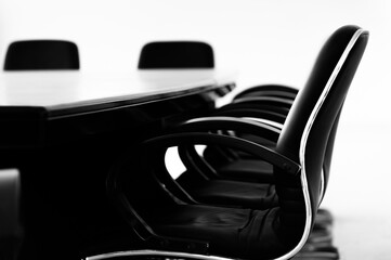 Wall Mural - Conference table and chairs in empty meeting room