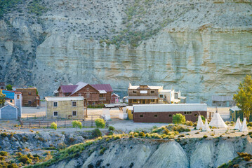 Tabernas desert and Western Leone town, Spain