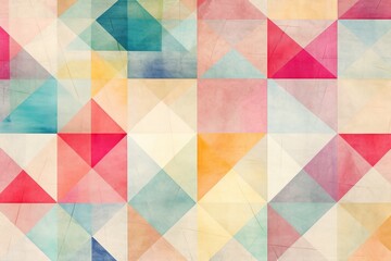 Wall Mural - Abstract geometric background with colorful triangles. Vector illustration for your design. A striking abstract geometric pattern composed of intersecting lines, AI Generated