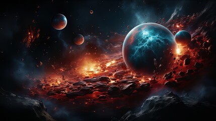 planet in space