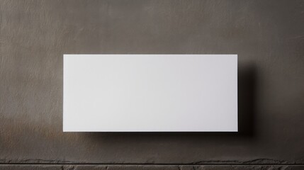 Leinwandbilder - Mockup for graphic designers showcasing branding identity on white business cards against a gray paper backdrop