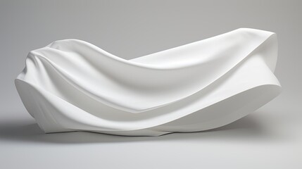 Aufkleber - Gray background with folded blank paper. Mockup image