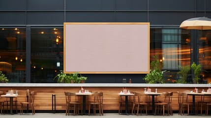 LED screen installation with clipping path empty space for text insertion and advertisement in a mall. Mockup image