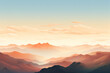 © Sewupari Studio - Illustration of mountain top view with sunrise light