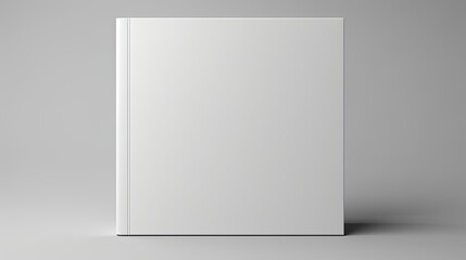 Aufkleber - white book template on white background close up shot . Mockup image