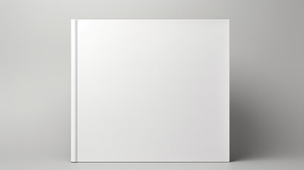 Aufkleber - white book template on white background close up shot. Mockup image