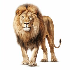 Sticker - Majestic Big Lion. Generative ai