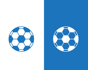 Soccer ball icon flat style illustration logo template