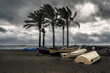 Tormenta inminente en la playa de Almería