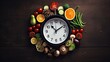 Food and time intermittent fasting concept