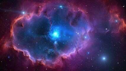 Wall Mural - beautiful nebula in deep space