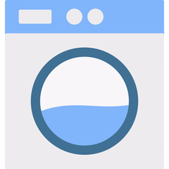 Wall Mural - Laundry Machine Icon