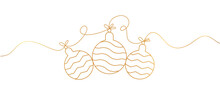 Christmas Vector , Christmas Ball Line Art Style Illustration Vector Eps 10	