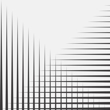 Modern Black And White Banner With Striped Pattern