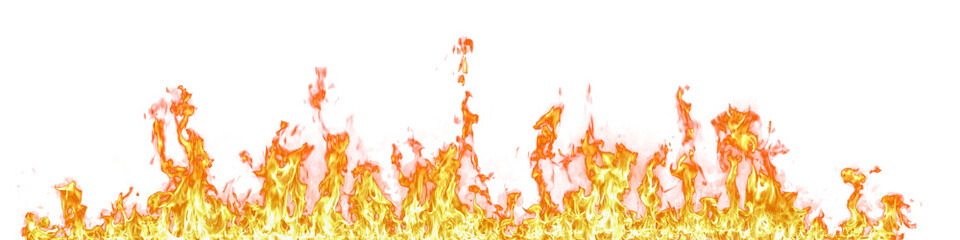Aufkleber - Fire flame on transparent background isolated png...