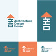 Architecture logo design, building contraction logo, home icon design