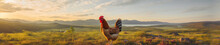 A Banner Photo Of A Chicken In Nature