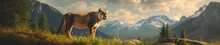 A Banner Photo Of A Mountain Lion In Nature