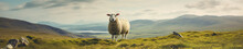 A Banner Photo Of A Sheep In Nature