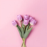 Fototapeta Tulipany - Pink Enchantment with Tulips: Color Burst in Bloom