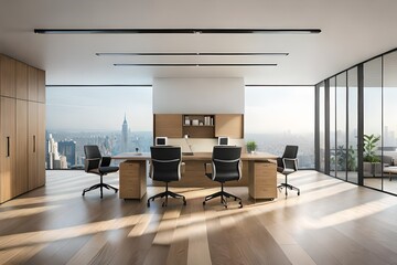 modern office room 