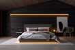 © id512 - loft style black bedroom