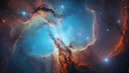 Wall Mural - nebula in deep space