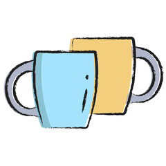 Wall Mural - Hand drawn Coffee mug icon