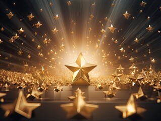 gold stars to represent an award Generative AI