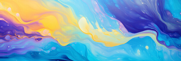 Wall Mural - Abstract Fluid Art Colorful and dynamic background