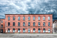 Old Abandoned Factory In Poland. 