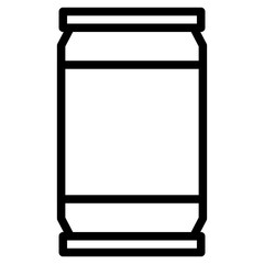 Sticker - soda can icon illustration