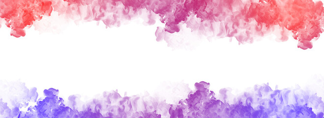 Wall Mural - color smoke transparent background