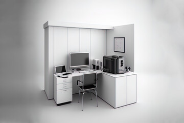 Office Room Decorated with Elegant Interior