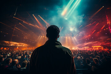 Poster - crowd of people in concert hall