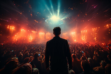 Poster - crowd of people in concert hall