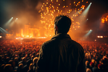 Poster - crowd of people in concert hall