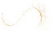 canvas print picture - Gold glitter. Golden sparkle confetti. Shiny glittering dust.
