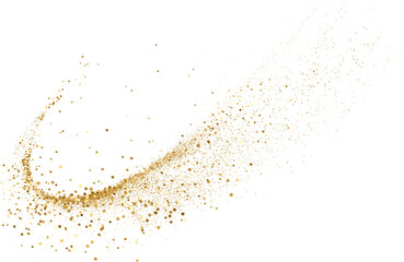 Wall Mural - gold glitter. golden sparkle confetti. shiny glittering dust.