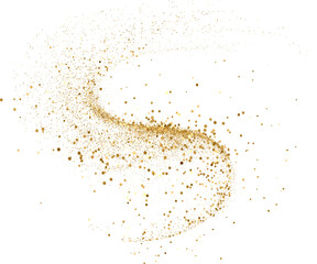 Wall Mural - gold glitter. golden sparkle confetti. shiny glittering dust.